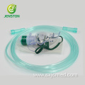 Disposable oxygen mask with non-rebreathing bag